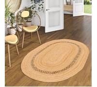 Tapis - PERGAMON - Salsa - Jute fait main - 120x170 cm - Naturel