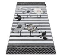 Tapis PETIT BIRDS PETITS OISEAUX gris 120x170 cm