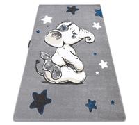Tapis PETIT ELEPHANT L'ÉLÉPHANT ÉTOILE gris 120x170 cm