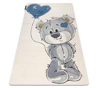 Tapis PETIT TEDDY ours en peluche crème 140x190 cm