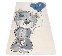 Tapis PETIT TEDDY ours en peluche crème 240x330 cm