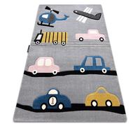 Tapis PETIT TOYS JOUETS VOITURES gris 180x270 cm