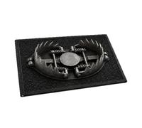 Tapis Piège à Ours 3D, Paillasson Illusion Optique Drôle pour Maison | Tapis en fibre de polyester premium, base antidérapante, conçu pour la décoration intérieure quotidienne Noir