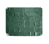 Tapis pliable avec 4 poignées, sac à déchets de jardin robuste pour travaux de cour, bac à sable et bâche de camping, imperméable, vert, 1,98 x 1,98 m