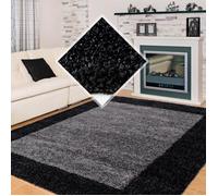 Tapis poil long Shaggy CARPETTEX - Anthracite - 300 x 400 cm - Gris - Chambre - Rectangulaire - Uni