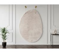 Tapis poils long COLBY forme organique uni BOBOCHIC Beige