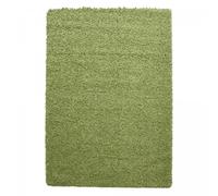 Tapis poils longs shaggy 240x340 rectangle tissé vert motif uni UNI L