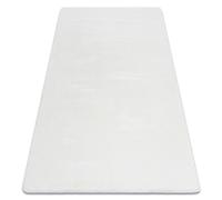 Tapis POSH Shaggy noir très épais en peluche antidérapant ivoire 50x80 cm