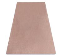 Tapis POSH Shaggy noir très épais en peluche antidérapant rose pâle 50x80 cm