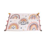 Tapis pour chambre d'enfant à pompons - 60 x 90 xm. - Multicolore
