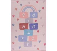 Tapis pour chambre d'enfant Hinkelspiel - OEKO-TEX - 120 x 170 cm - Rose