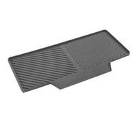 WENKO Tapis d'égouttage Neli, en caoutchouc l'égouttage vaisselle et couverts, surface inclinée, structure cannelée un écoulement optimal l'eau, anti-rayures, gris, 20 x 3 x 40 cm 54699100