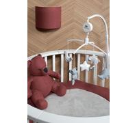 Tapis pour parc Baby's Only Ø 90 cm Classic gris argenté Classic garçons, filles Ø 90 x 5 cm Gris