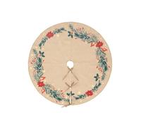 Atmosphera – Tapis de sapin Poinsettia « Soir de Noël » d90 cm Beige