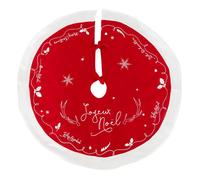Feeric Lights & Christmas - Tapis pour sapin "Traineau" 90cm Rouge & Blanc