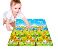 Tapis rampant | Tapis double face | CARTE DE FOAM souple, tapis de jeu portable amorti à double boîtier et noninjurio avec côtés pliants, ne glisse pas et joue