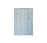Tapis Rayé Fait Main "Aperitif" Turquoise 160 x 230 cm