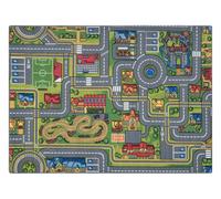 TAPIS REBEL ROADS City life 97 Ville antidérapant pour enfants - gris 95x200 cm