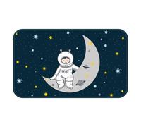 Tapis Rectangle 45x75 Cm Velours Petit Astronaute