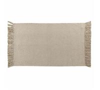 Tapis Rectangle (50 x 80 cm) Pietro, Coton &amp Polyester Tissé - Taille: 50x80cm - Coloris: Beige