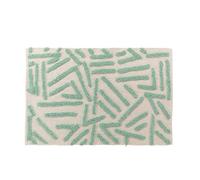 Tapis rectangle 60 x 90 cm coton/polyester tufte Athena Sauge