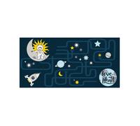 Tapis rectangle 60x120 cm Petit Astronaute