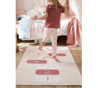 Tapis rectangle marelle Licorne rose TU