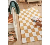 Tapis rectangle XL damier ACHILLE beige TU