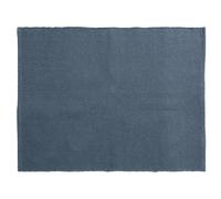 Tapis rectangulaire 130x170 cm pur coton MOOREA bleu ardoise