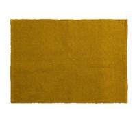 Tapis rectangulaire 170x240 cm pur coton collection MOOREA jaune gold