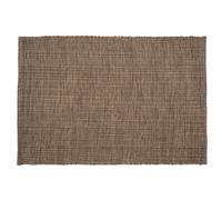 Tapis rectangulaire 170x240 cm pur coton MOOREA gris schiste