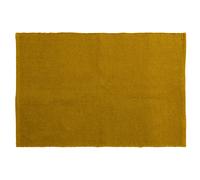 Tapis rectangulaire 60x90 cm pur coton collection MOOREA jaune gold