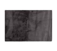 Tapis rectangulaire 60x90 cm WOODLAND fausse fourrure gris Bison