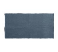 Tapis rectangulaire 70x140 cm pur coton collection MOOREA bleu ardoise