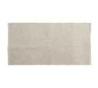 Tapis rectangulaire 70x140 cm pur coton MOOREA beige naturel
