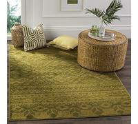 Tapis rectangulaire d'intérieur boho tissé , ADR107, en vert / vert foncé, 155 X 229 cm pour le salon, la chambre ou tout autre espace intérieur par SAFAVIEH.