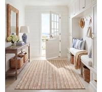 Tapis rectangulaire d'intérieur fibre naturelle , collection Fibre naturelle, NF447, en gris / naturel, 183 X 274 cm pour le salon, la chambre ou tout autre espace intérieur par SAFAVIEH.