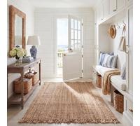 Tapis rectangulaire d'intérieur fibre naturelle , collection Fibre naturelle, NF467, en naturel, 152 X 244 cm pour le salon, la chambre ou tout autre espace intérieur par SAFAVIEH.