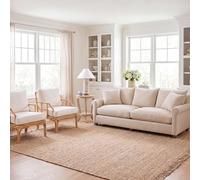 Tapis rectangulaire d'intérieur fibre naturelle , collection Fibre naturelle, NF467, en naturel, 183 X 274 cm pour le salon, la chambre ou tout autre espace intérieur par SAFAVIEH.