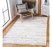 Tapis rectangulaire d'intérieur moderne tissé plat, collection Tapis de chiffon, RAR121, en ivoire / multi, 183 X 274 cm pour le salon, la chambre ou tout autre espace intérieur par SAFAVIEH.
