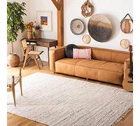 Tapis rectangulaire d'intérieur moderne tissé plat, collection Tapis de chiffon, RAR121, en ivoire / multi, 244 X 305 cm pour le salon, la chambre ou tout autre espace intérieur par SAFAVIEH.