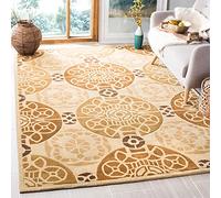 Tapis rectangulaire d'intérieur moderne tufté à la main, collection Corsaire, CPR353, en or / multicolore, 183 X 274 cm pour le salon, la chambre ou tout autre espace intérieur par SAFAVIEH.
