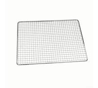 Tapis rectangulaire en maille pour barbecue, grill, poisson, viande, légumes, grille en fil de fer robuste 50 x 30 cm (50 x 30 cm)