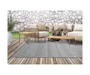 Tapis Rectangulaire Moderne - THE CARPET - Gris 200x280 - Intérieur/Extérieur - Résistant UV