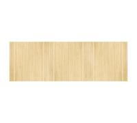 Vidaxl Tapis Rectangulaire Naturel Clair 100x300 Cm Bambou
