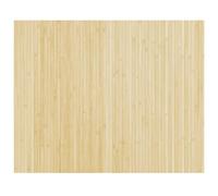 Tapis rectangulaire naturel clair 80x100 cm bambou