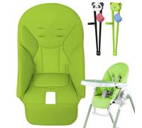 Tapis rehausseur - Incrustation de chaise haute lavable, housse de protection anti-déversement avec dos antidérapant, rembourrage polyvalent adapté aux sièges standard, idéal pour les garderies sur le