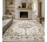 Tapis rétro lavable 200 x 300 cm, doux, antidérapant, grand format, à poils courts