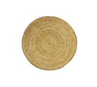 Tapis rond - 100% jute tressé - D. 150 cm - Naturel - JAIPUR