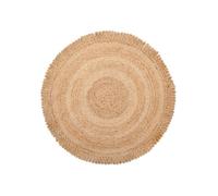Tapis rond 140 cm en jute beige ERENCE